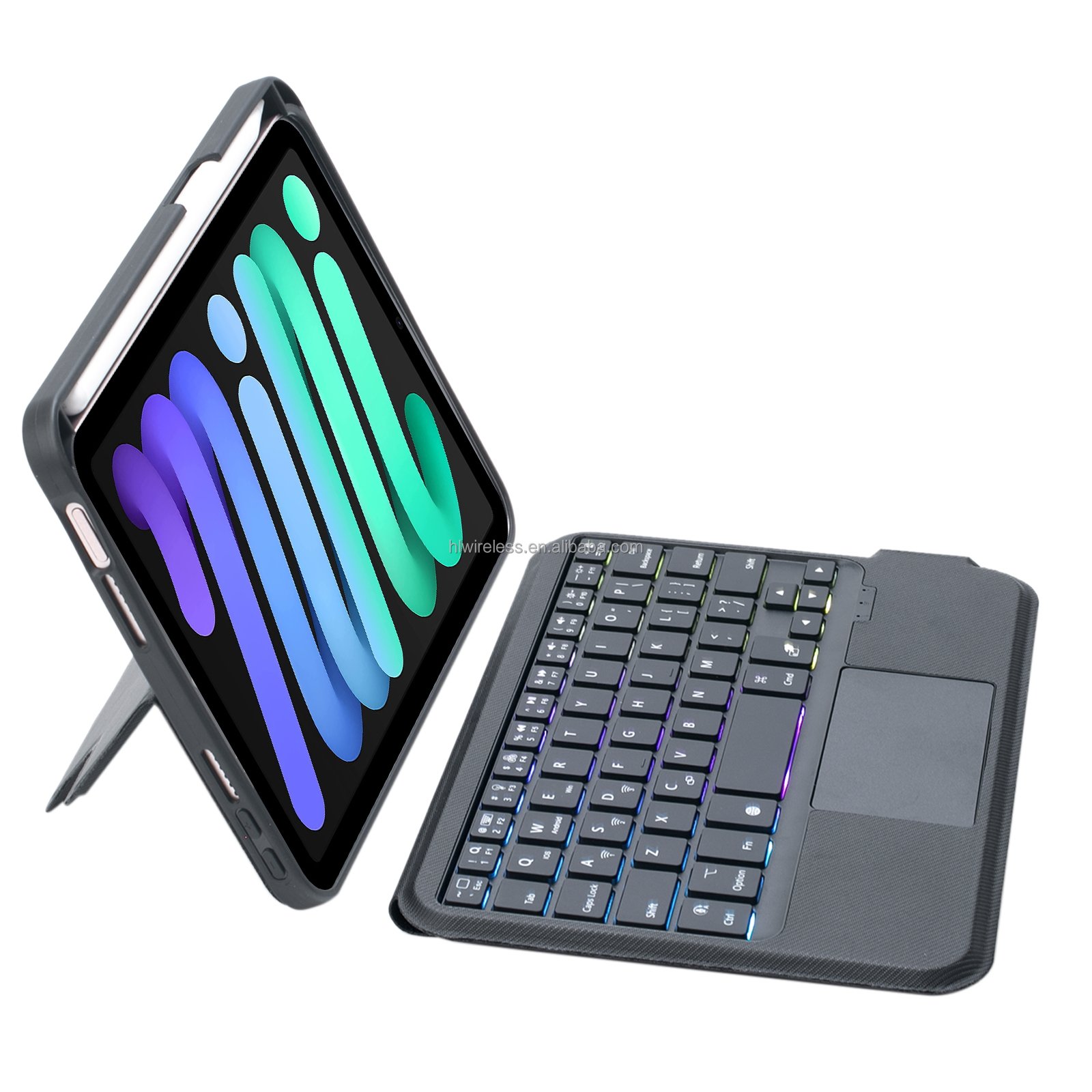 For Apple iPad Mini 6 Magic Keyboard Case Backlight Wireless Keyboard Mini With Pencil Holder