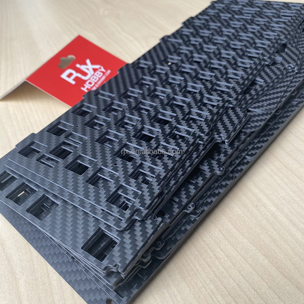 RJX Custom Full Carbon Fiber Mechanical Keyboard Plate 3k Twill Weave matte Keyboard Switch Plates Kit