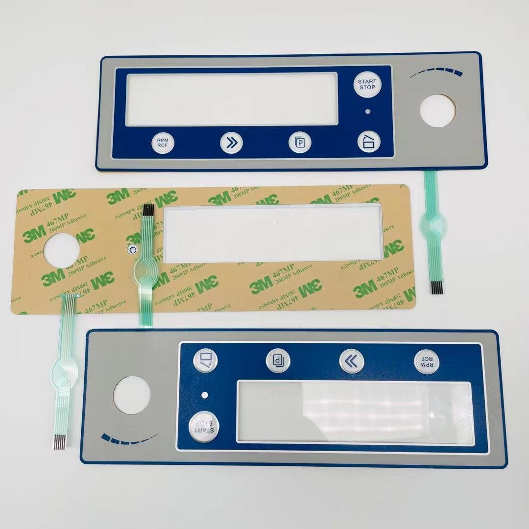 Custom adhesive push button membrane keypad waterproof membrane switch