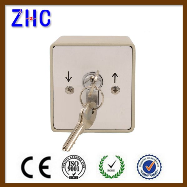 220V 2 position 3 position electronic elevator change over manual metal key switch