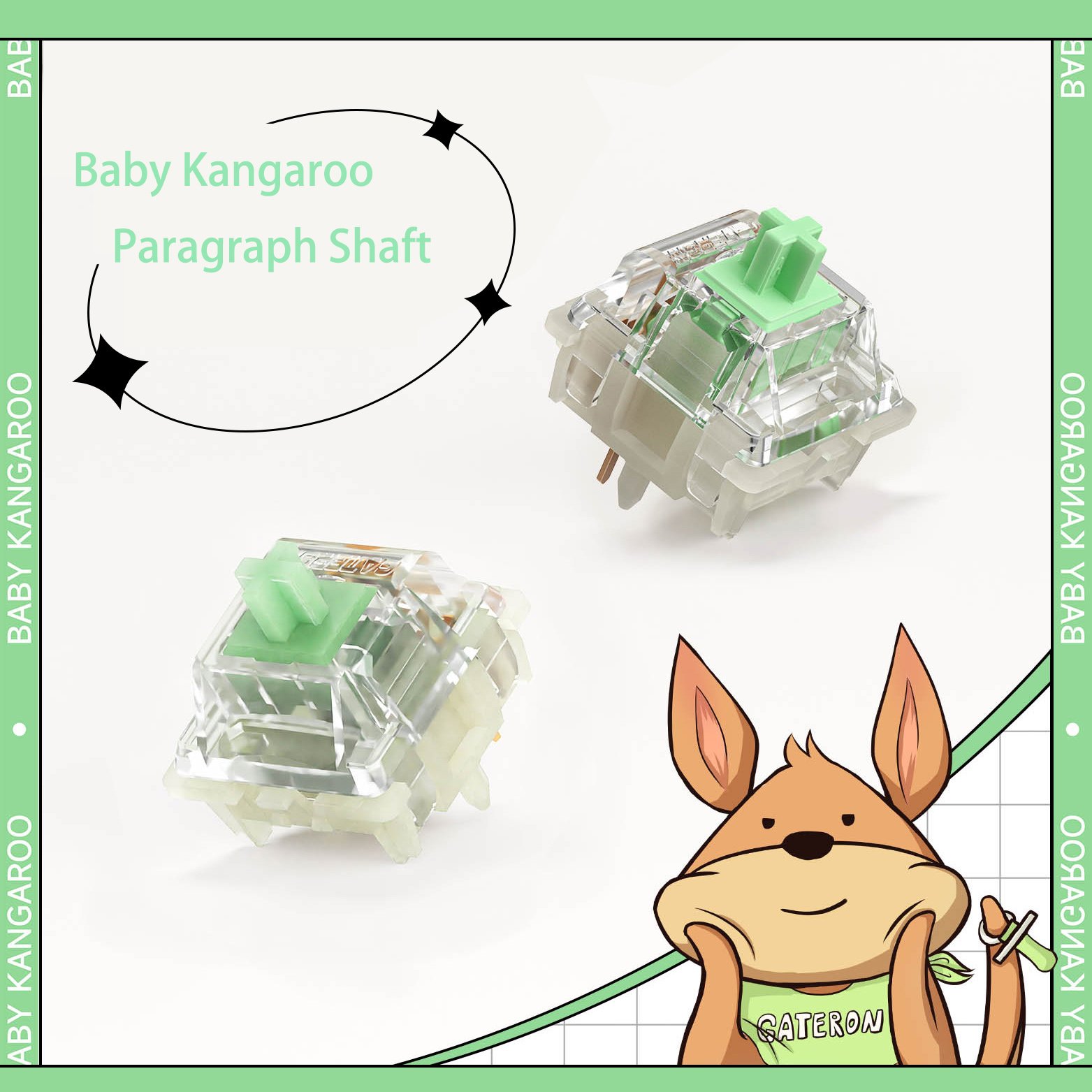 Gateron Baby Kangaroo Switches 59g Tactile Switches for DIY Mechanical Keyboard Switch
