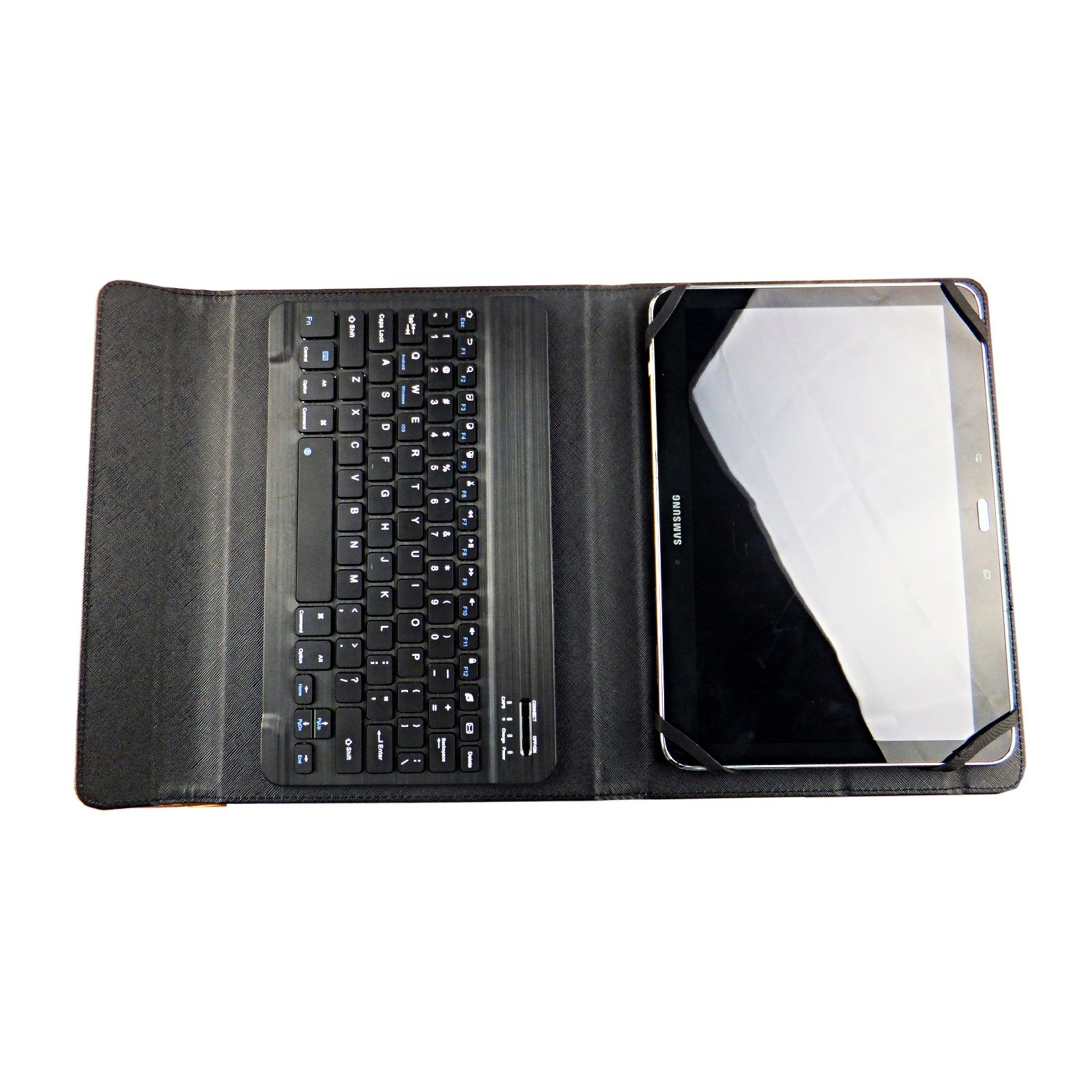 Extended Universal Silicone Pull Buckle Leather Case Universal Black Tablet Flip Case With Keyboard For Kids