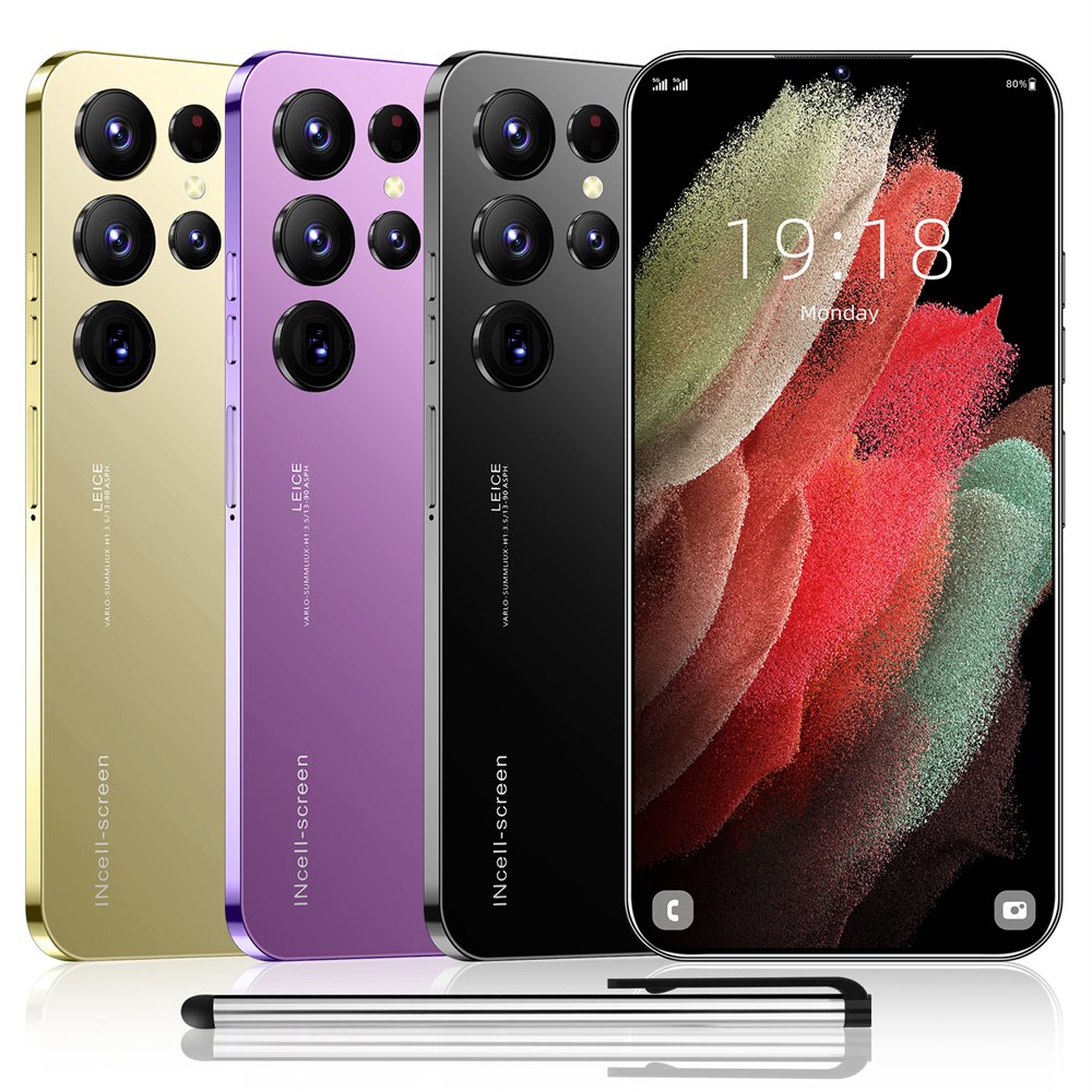 2024 Original Brand New S24 Ultra Phone 6.8 Inch 4G 5G WIFI Smartphone with Stylus Pen 4 Cameras Facial Recognition Unlock Phone