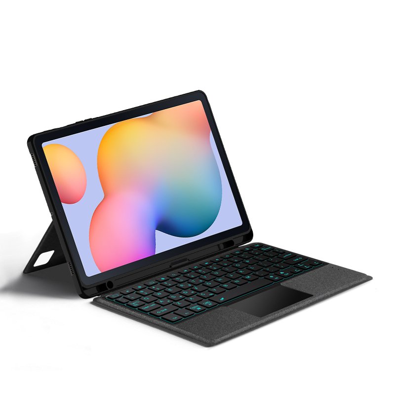 New Ultra-thin Leather Cover Case Wireless Blue tooth Keyboard With Pen Slot For Samsung Galaxy Tab S6 Lite 10.4 Keyboard Case