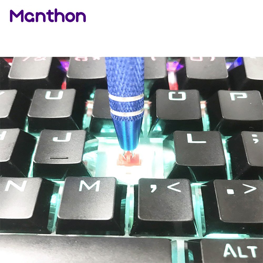 4 in 1 Mechanical Keyboard Tweezers Lube Brush Switch Puller Stem Picker Holder IC Claw Tools Set