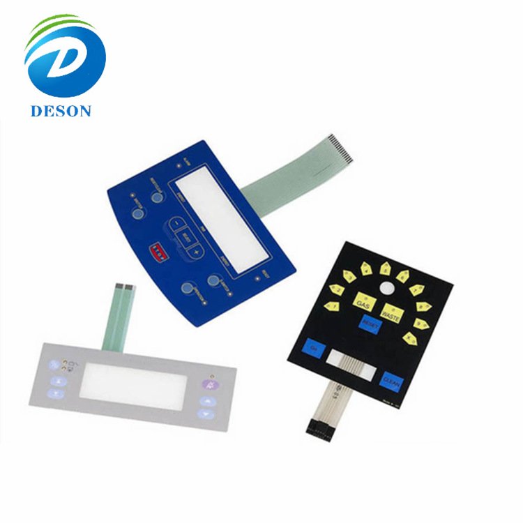 polycarbonate membrane switch front panel pet pc graphic overlay printing membrane switch one button