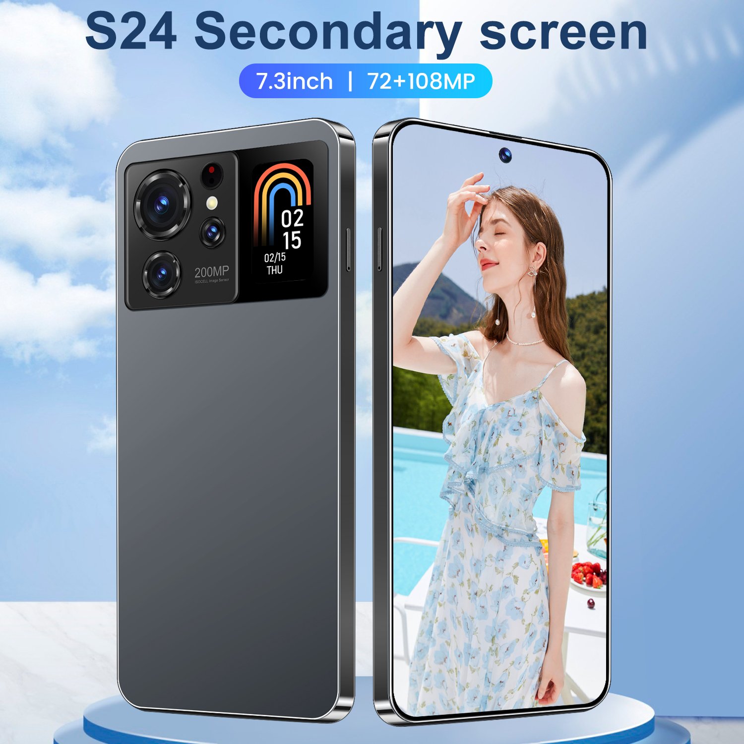 S24 pro max cute covers foldable toy mobile with walkie talkie transparent phone
