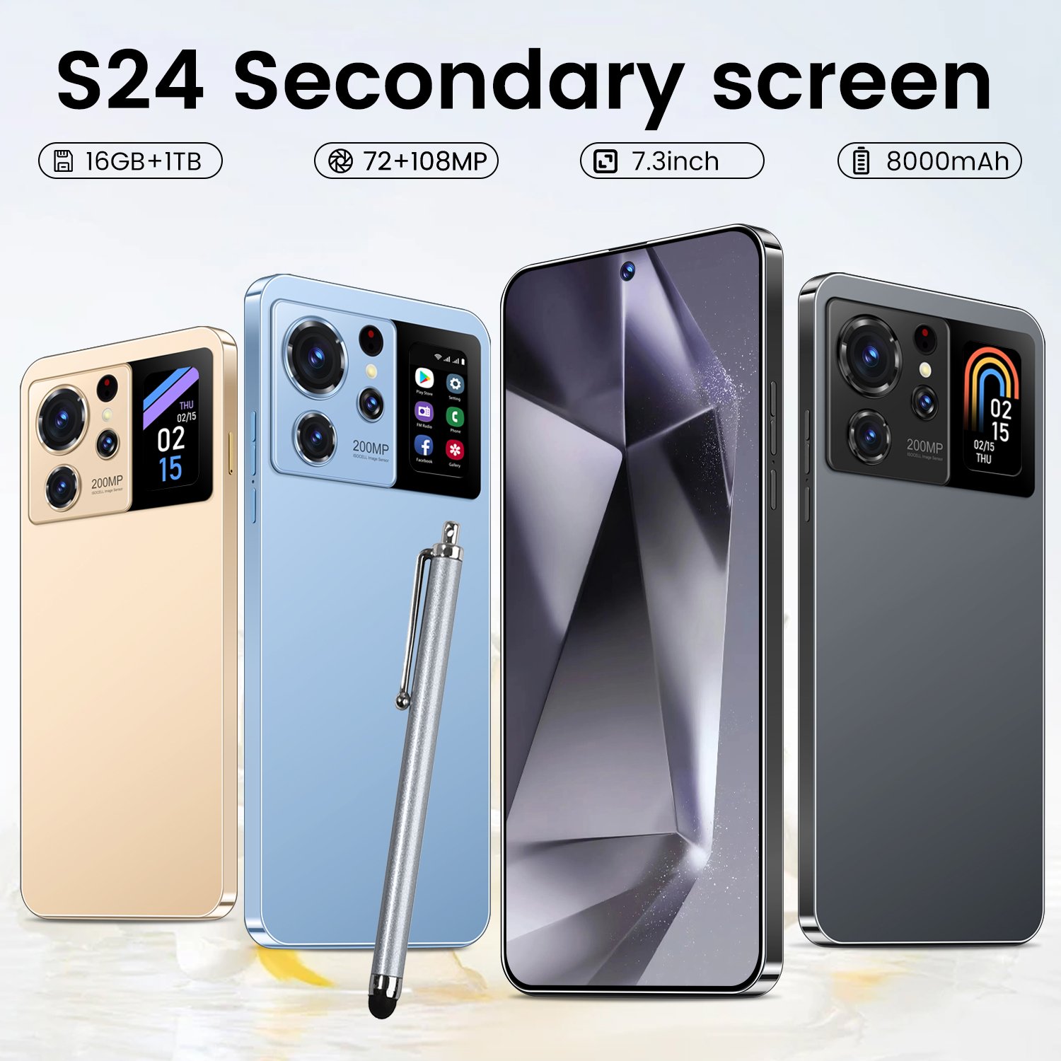 S24 pro max cute covers foldable toy mobile with walkie talkie transparent phone