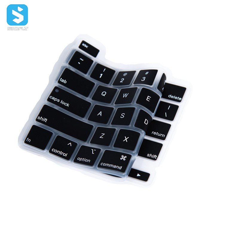Custom silicone keyboard skin cover for Macbook pro 16 2019 A2142 silicone protector cover for HP, ASUS, DELL for Lenovo