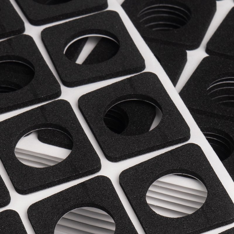 Manufacturer custom die cut waterproof quakeproof Poron foam seal washer switch sound dampeners sheet Keyboard silence pads