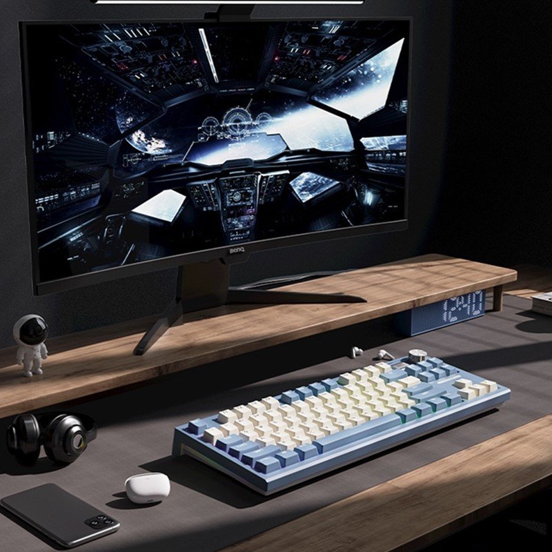 2023 New Arrival 2.4G BT 84 Keys Wireless Mechanical Keyboard with Hotswap