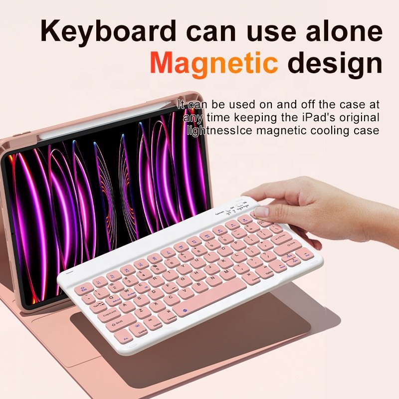 iFacemall Keyboard Tablet Case Cover Keyboard for iPad Pro Air 10.9/ 11 2024 Factory Support Custom Wireless Magnetic Detachable