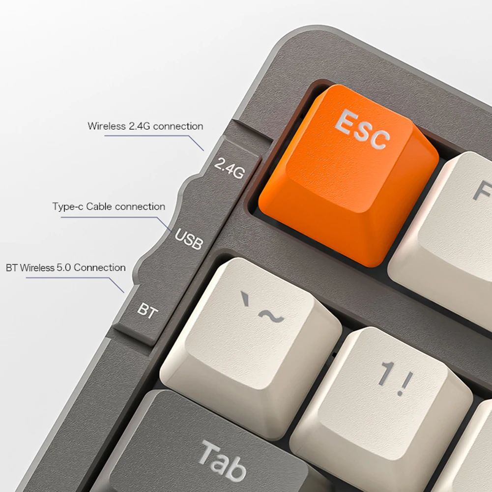 K8 100-Key Mechanical Keyboard Wireless 2.4G Blue Tooth Three-Mode Customize Hot-Swappable Gaming Mechanical Keyboard