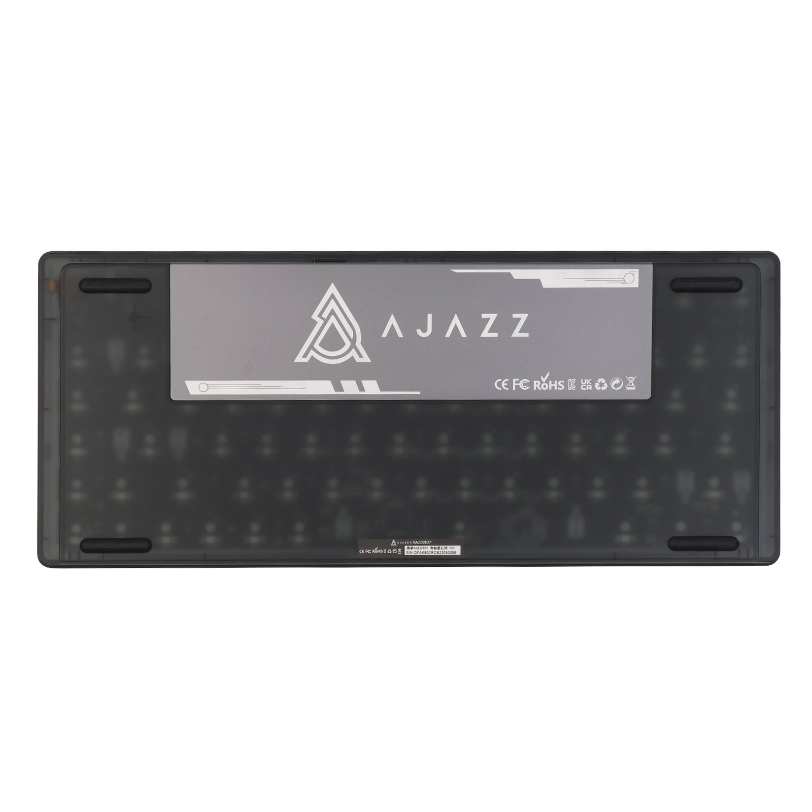 Ajazz AK832 75% Gasket-Mounted Keyboard BT 5.1/2.4G Wireless Wired Keyboard with Low-profile Outemu Switch Mechanical Keyboard
