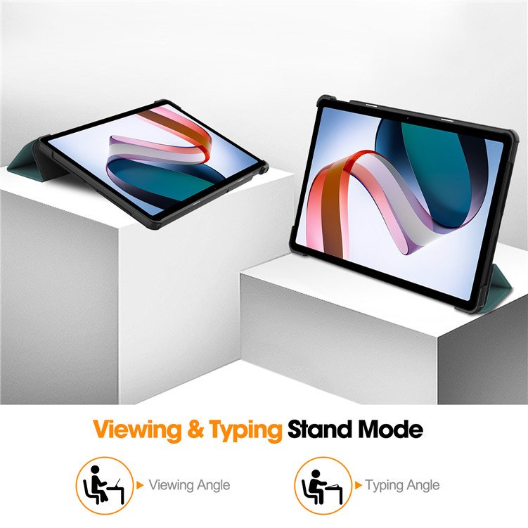 Factory Wholesale Luxury PU Leather Tri-fold Stand 2023 11 Inch Smart Tablet Protection Cover Case for Xiaomi Redmi Pad SE
