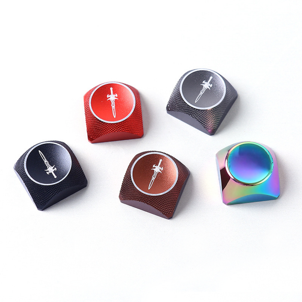 Wholesale professional custom design blank animation craftsman gold metal aluminum keyboard game key cover key cap