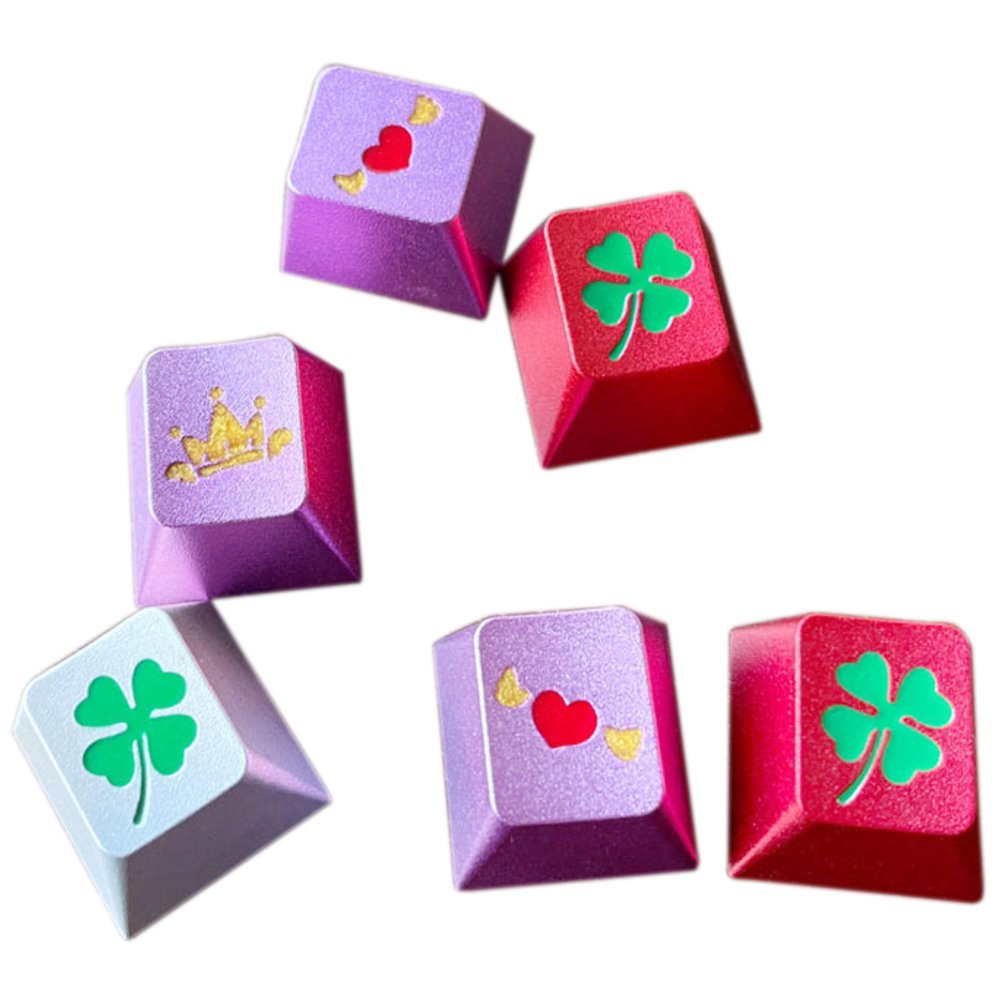 Wholesale professional custom design blank animation craftsman gold metal aluminum keyboard game key cover key cap