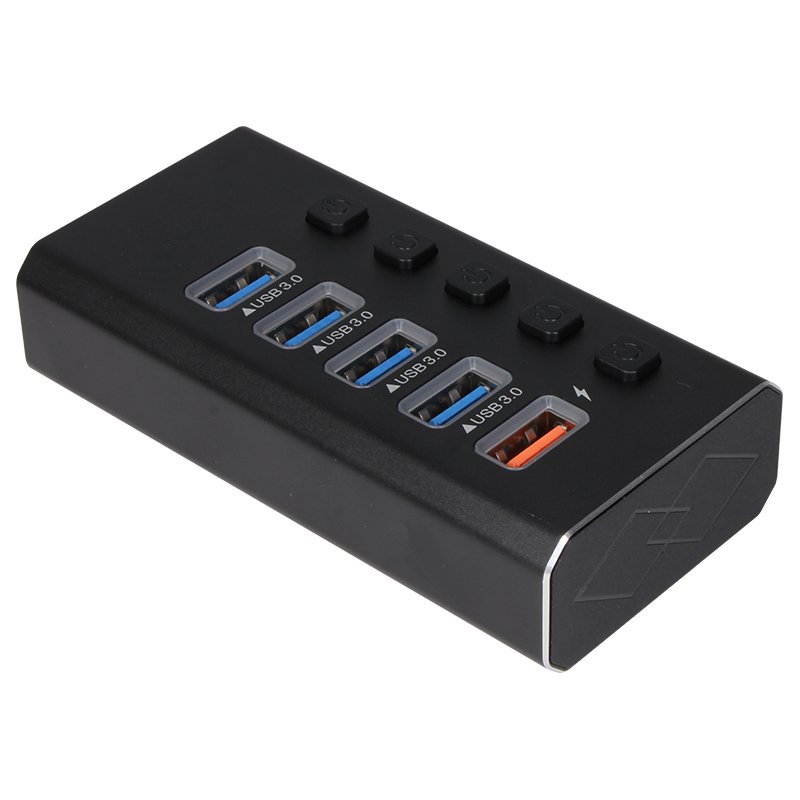 VCOM 5 Ports USB Type C Hub Data 5Gbps USB3.0 Splitter with On Off Switch for Computer Keyboard Mouse