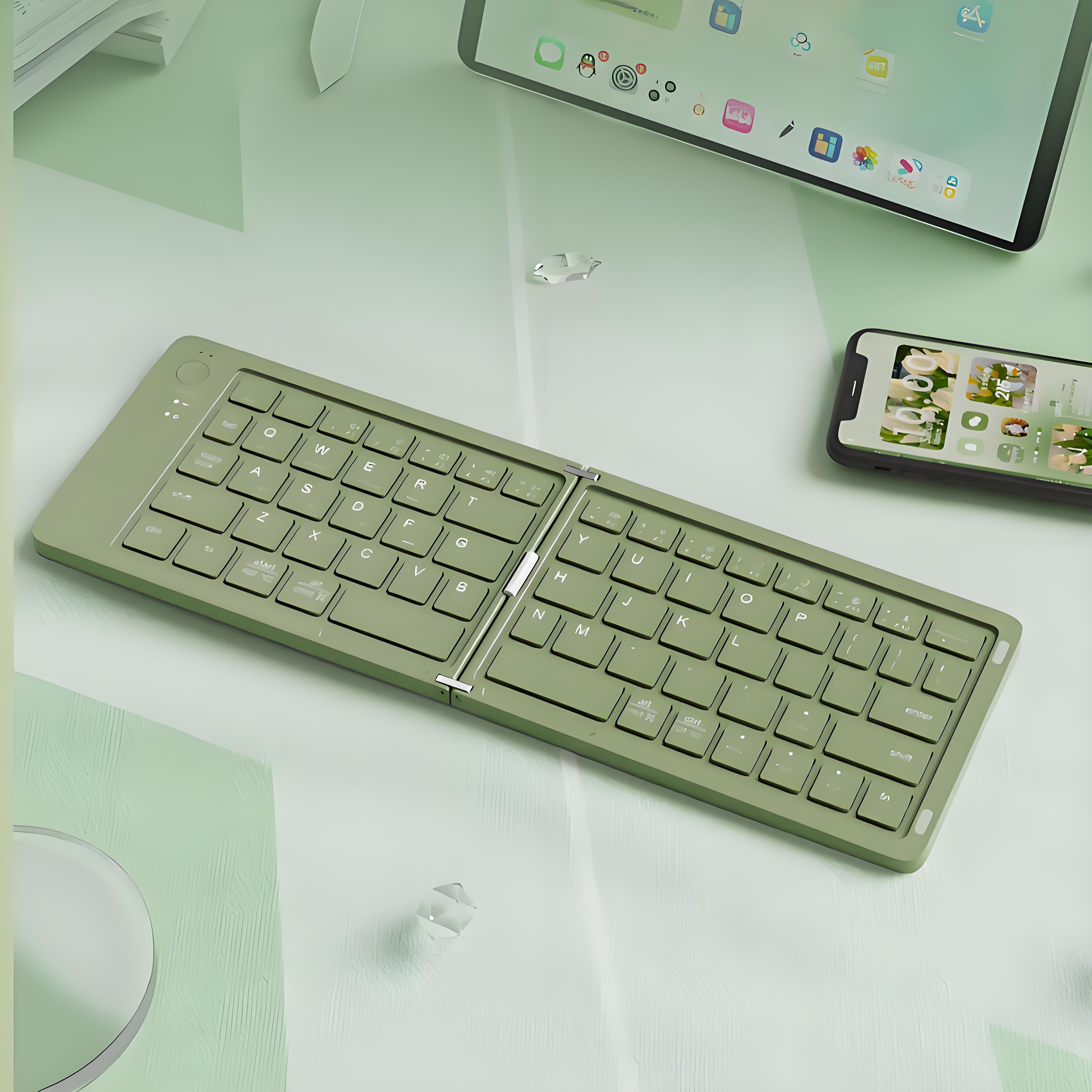 67 keys Mini folding Bluetooth keyboard tablet wireless phone laptop office universal portable small ultrathin keyboard