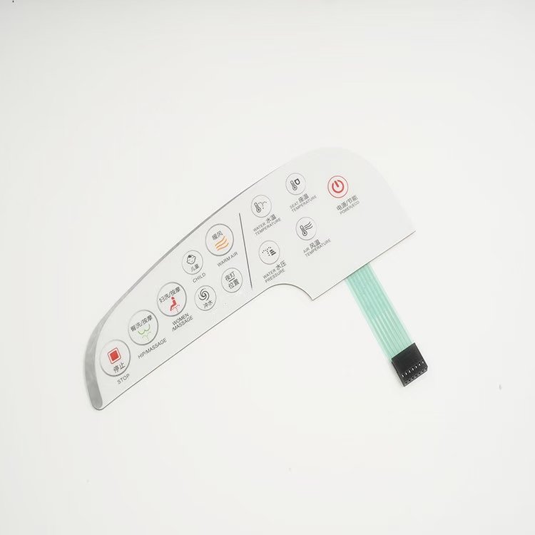 hot selling membrane switch adhesive stickers silk screen prints flexible circuit keypad keyboard thin film control panel