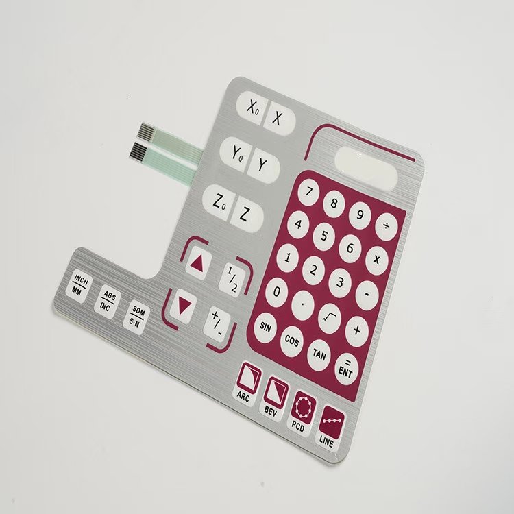 hot selling membrane switch adhesive stickers silk screen prints flexible circuit keypad keyboard thin film control panel