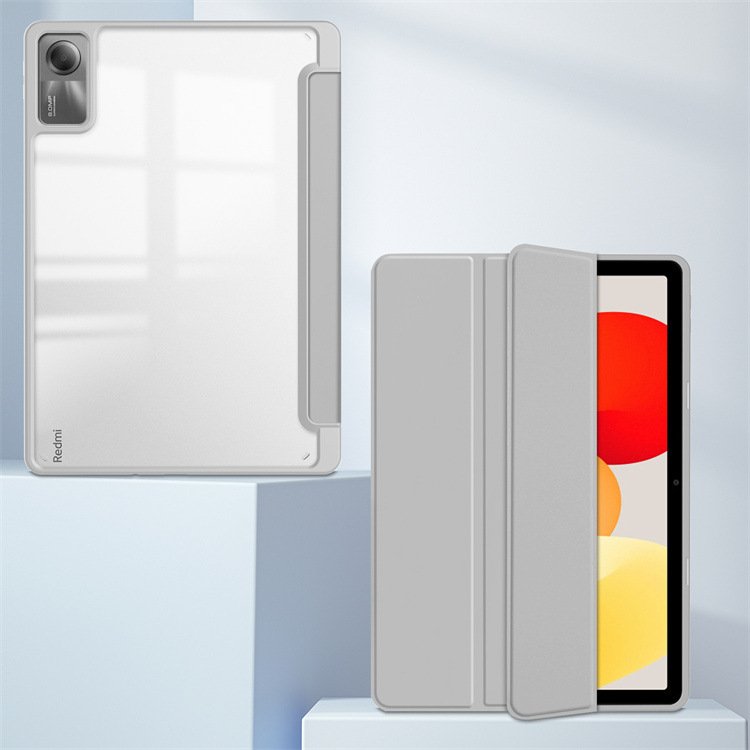 Factory Customized Wholesale Acrylic Smart PU Leather Tri-flold Tablet Case Cover for Xiaomi Redmi pad 10.61