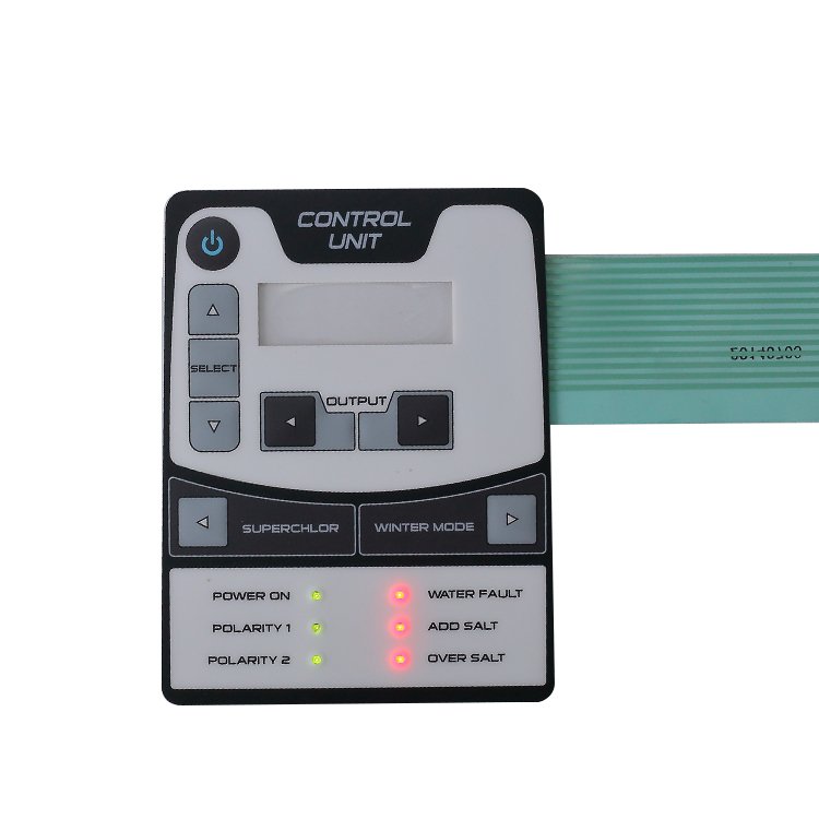 Smart electronic washing machine control panel with 3M adhesive