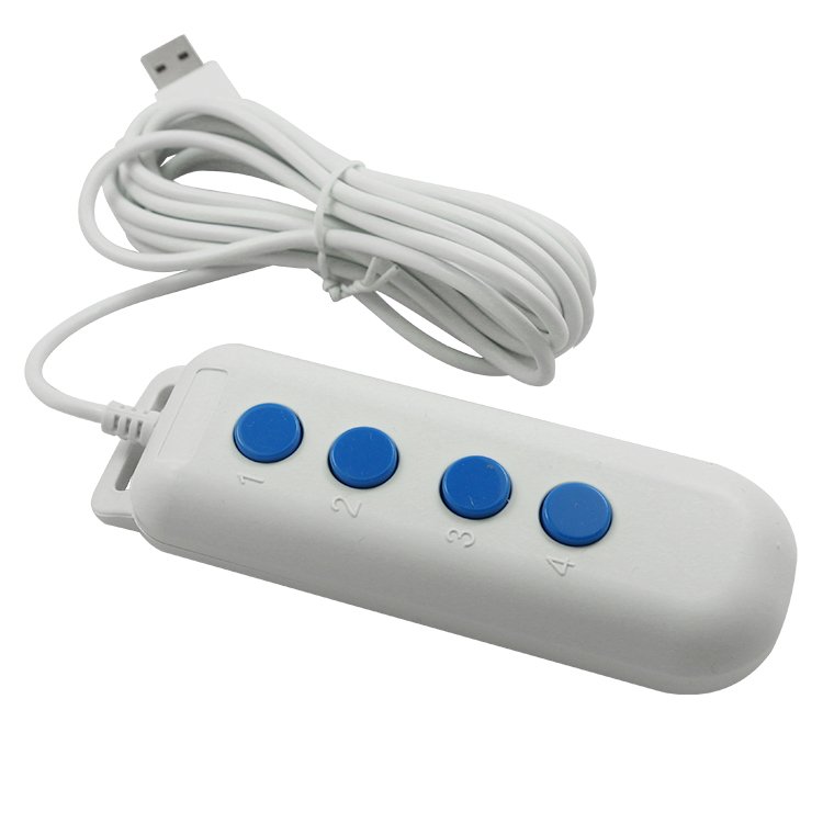 4 key Programmable USB Macro Key Button Game PC Switch Control Keyboard Customized Combination Button keypad