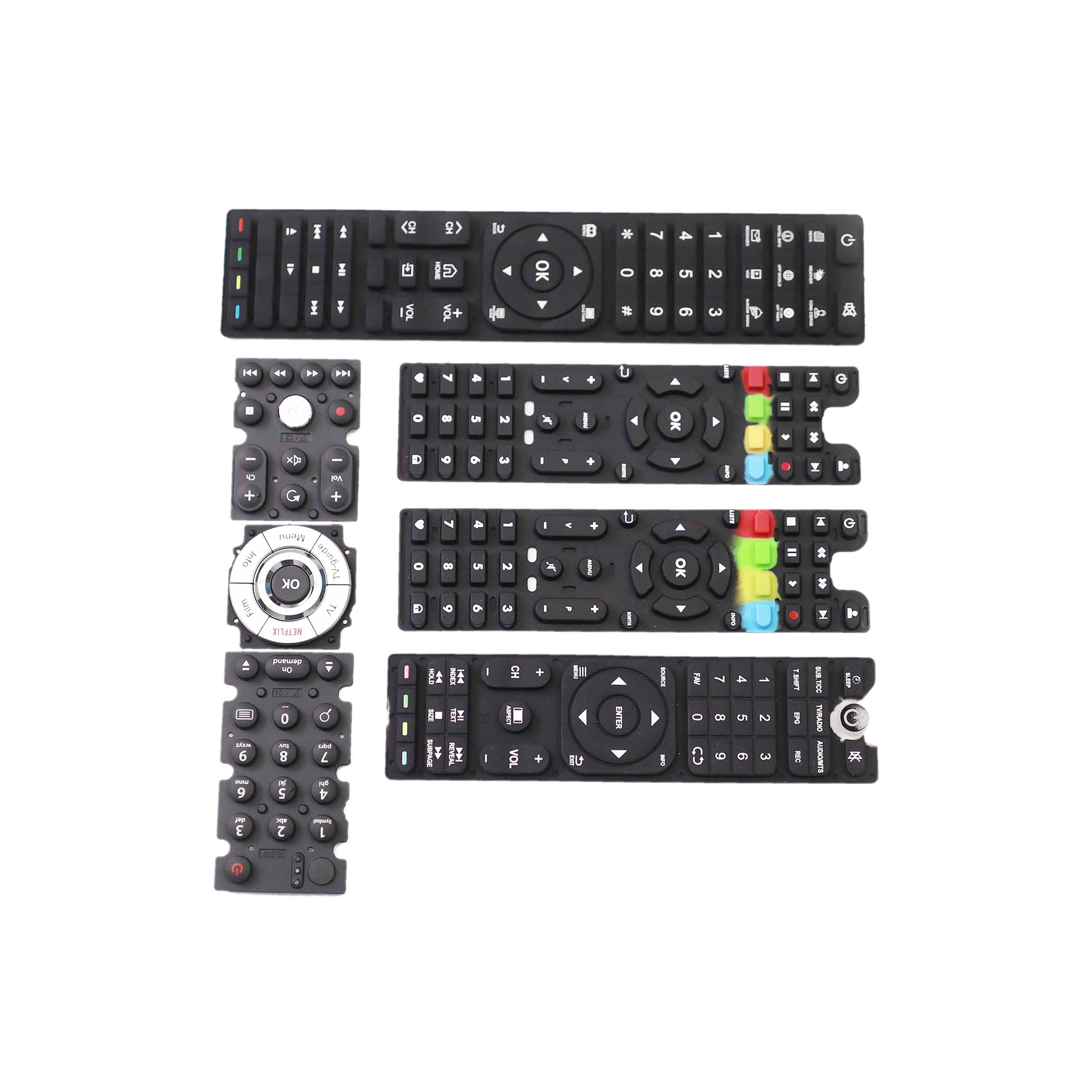 Molded Products and Parts Fkm Silicone Rubber Part NBR Rubber High Quality Customize Silicone keyboard Moulding