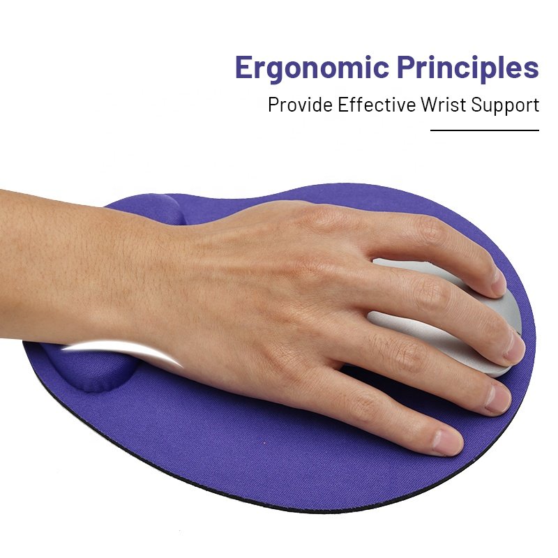 Non-Slip Base Gaming Mouse Pad PC Mouse Pad with Memory Foam Support Rest Custom Mouse Pad Ergonomic Comfortable for Office Home