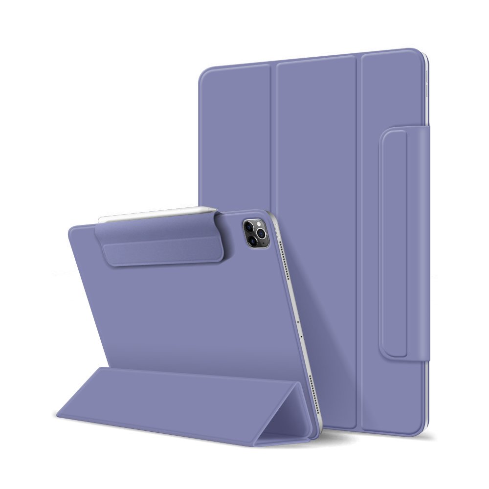 Auto-sleep Magnetic 360 Rotation Tablet Cover for iPad 2024 Air 4 Mini 6 12.9 10.2 with pencil holder for iPad Pro 13 Inch Case