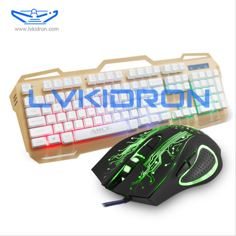 AK-400 Gaming Mechanical Keyboard wired keyboard with LED Backlit Black Red Blue Switch For computer laptop pro Gamer