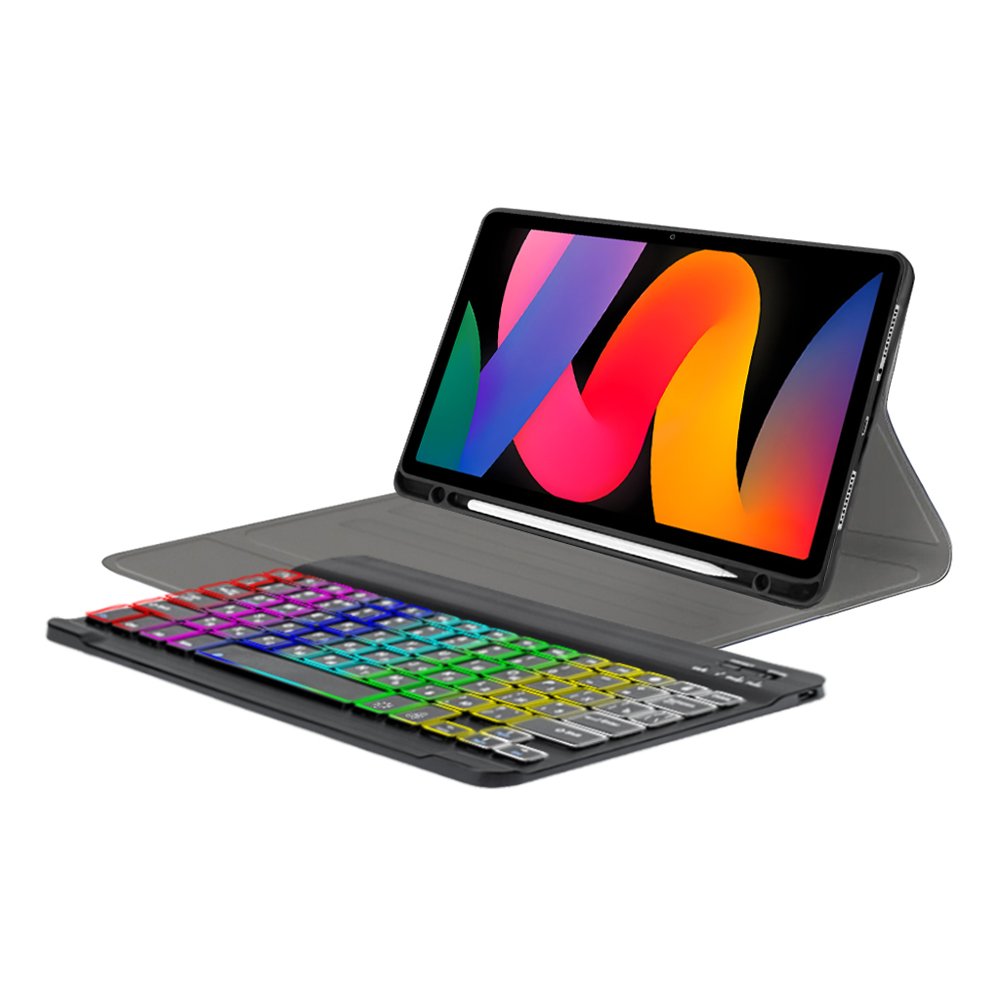 7-colors RGB backlit wireless keyboard case for Xiaomi Redmi Pad SE 11 tablet case cover