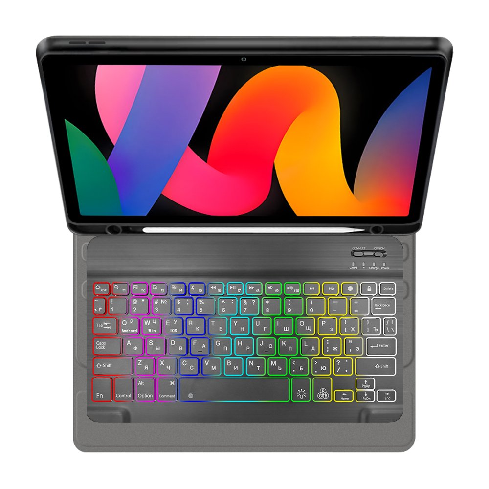 7-colors RGB backlit wireless keyboard case for Xiaomi Redmi Pad SE 11 tablet case cover