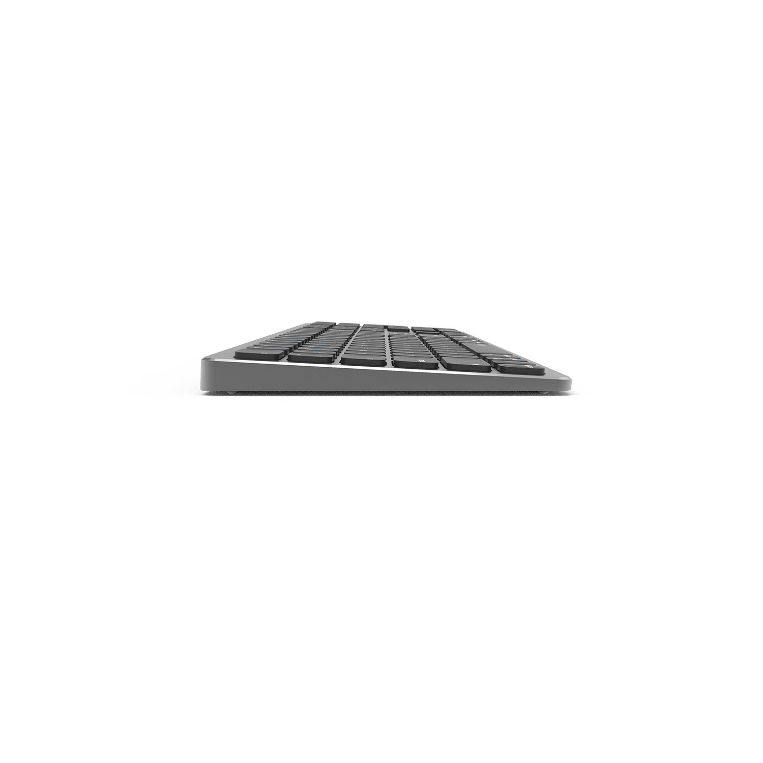 AIKUN Rechargeable BT/ Wireless aluminium keyboard 106 Quiet Keys,13 Shortcuts, Numeric Keypad,Auto Power Saving,Scissor Switch