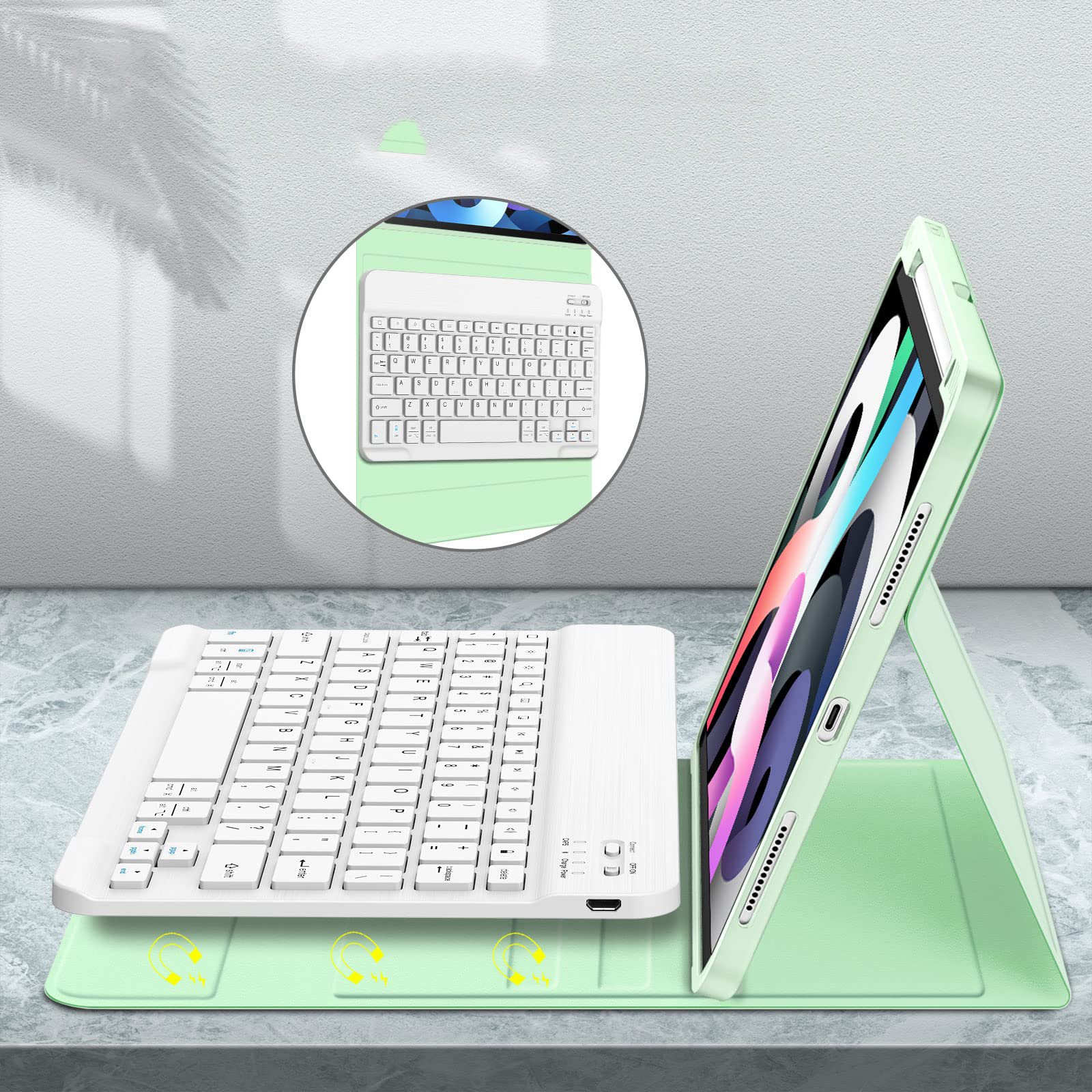 Hot Selling High Quality European And American Small Language Keyboards Gaming Office For Ipad 2022 10th Gen Keyboard Cover