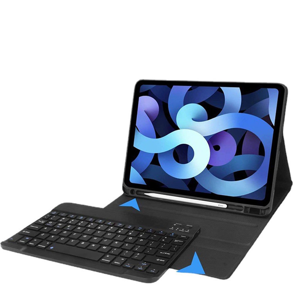 10.8 Pro 11 12.9 pro 10.5 I pad Air 4 Touchpad Tablet Case Blue tooth Keyboard Leather Cover For iPad