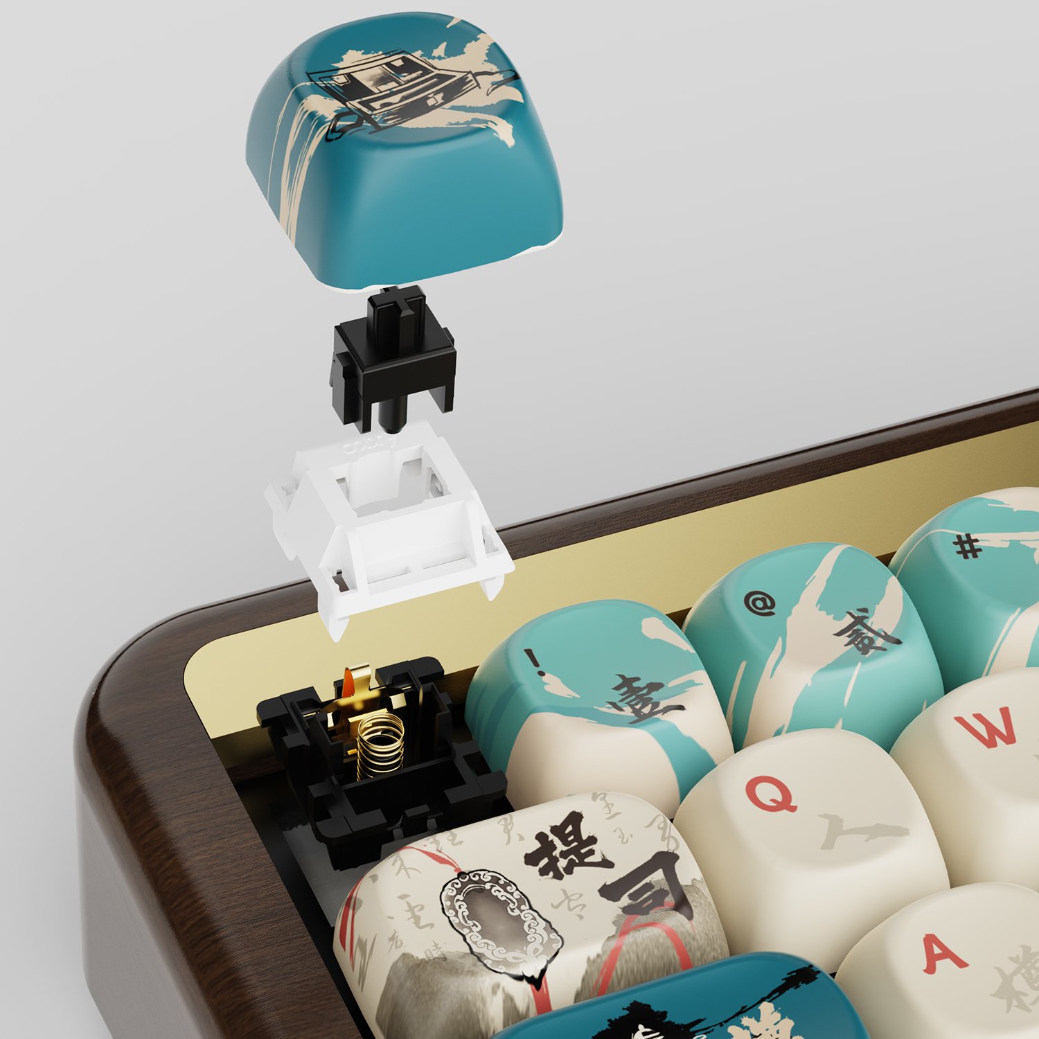 AKKO Mechanical Keyboards Switch Linear Tactile Clacky Thocky Creamy Sounding Switches