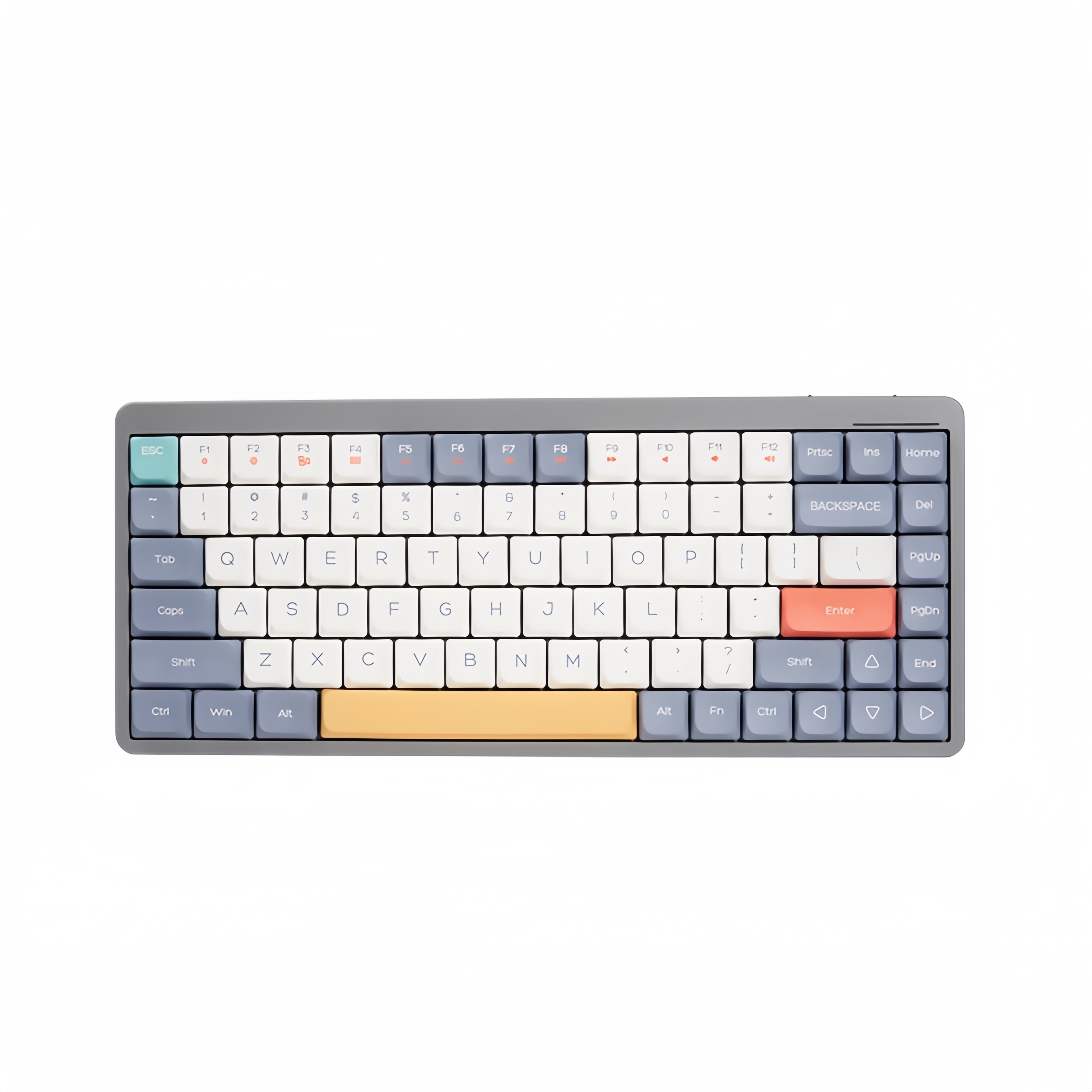 New Customize 84 Keys Tri Mode BT 2.4G Wired Outemu Switch Utra Slim Thin Low Switch Mechanical Wireless Keyboard