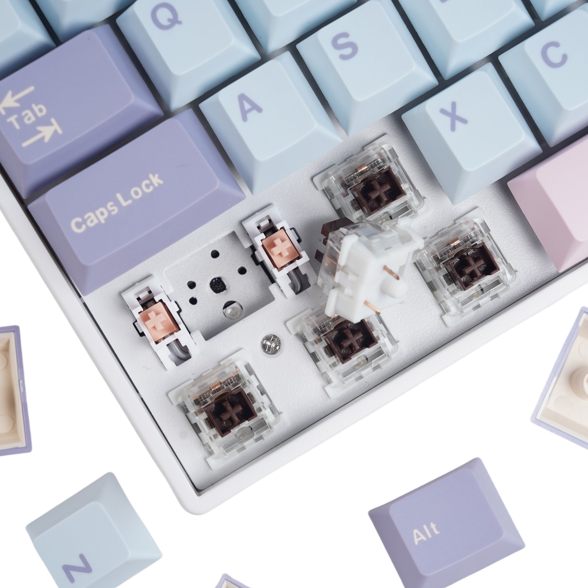 96% Wireless Mechanical Keyboard BT5.0/2.4GHz/USB-C Hot Swappable Custom Keyboard Brown Switches LED Backlit Gaming Keyboard