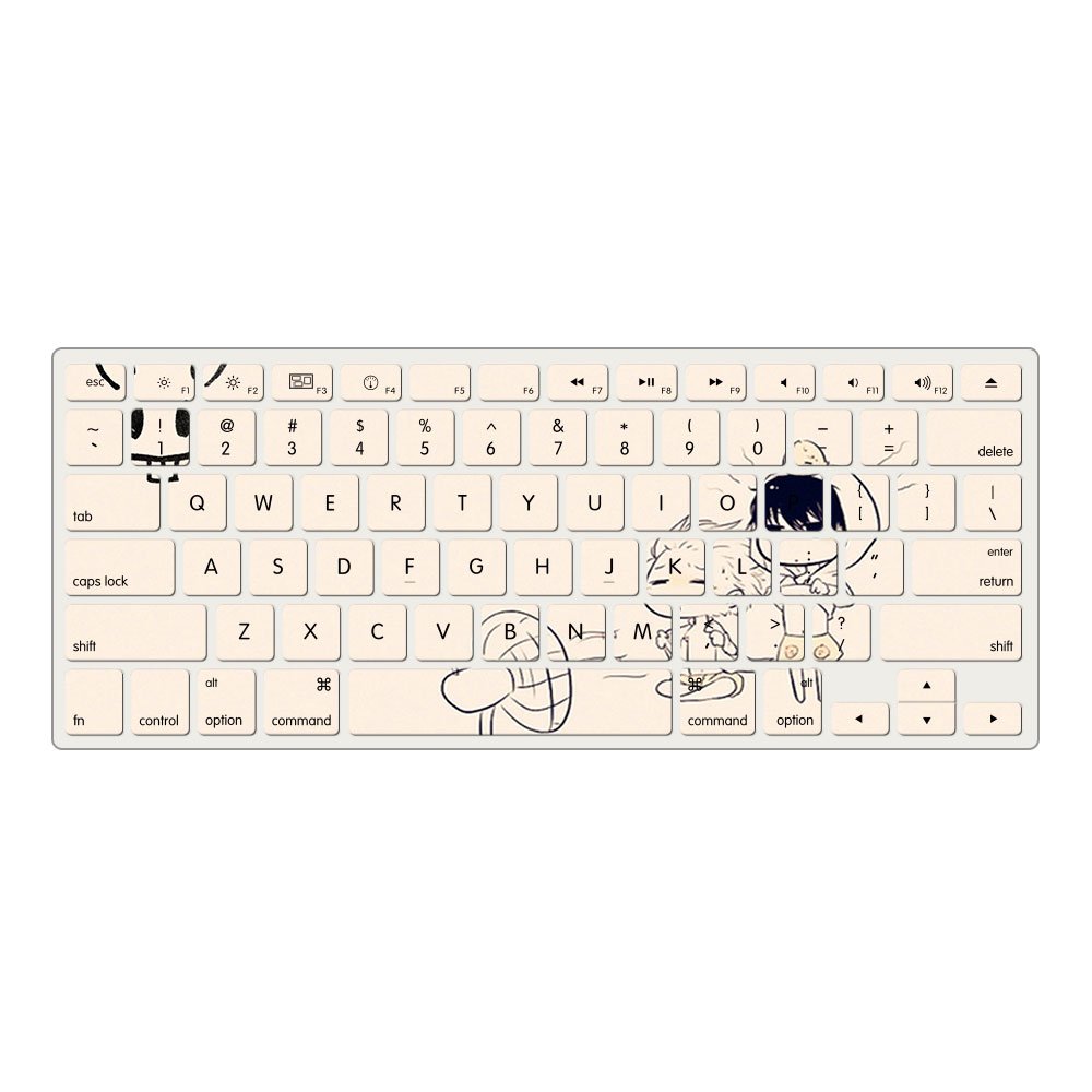 Custom factory sales waterproof Dust EU UK english letter Silicone keyboard skin cover film For macbook