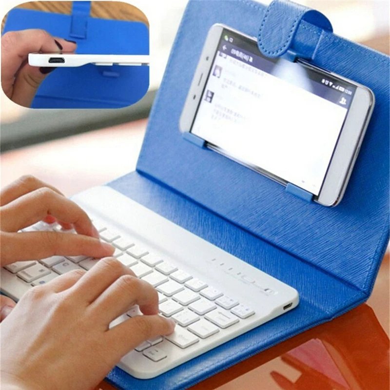 Trending 2024 New Computer Accessories for Iphone Mini Portable Rechargeable Keyboard Cover Phone Case Gaming Wireless Keyboard