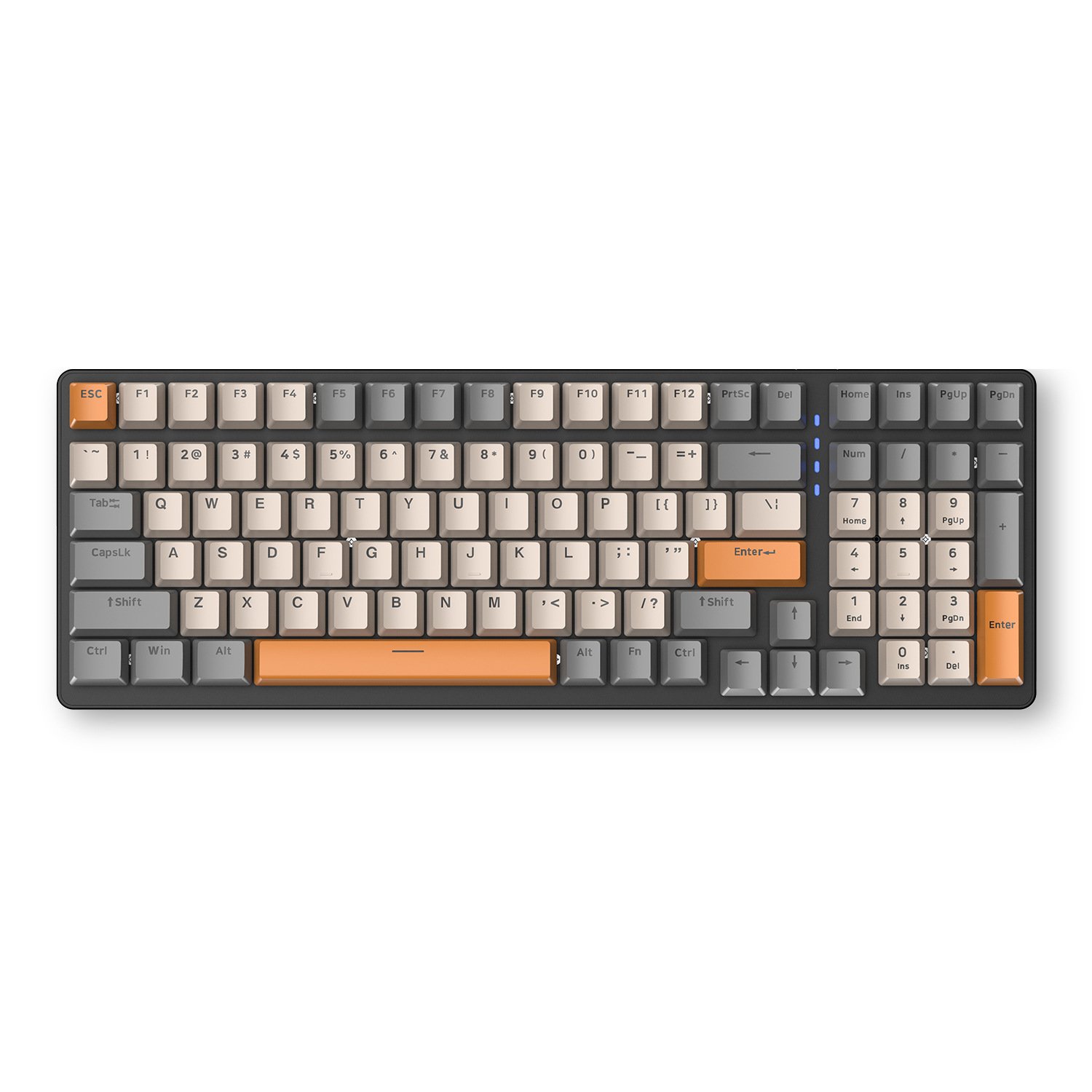 WholesaleTeclado Backlight Gaming Mechanical Keyboard New Product Gamers Programmers Compatible Laptop Computer English Color