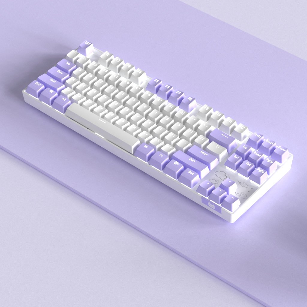 Bloody RGB TKL Mechanical Gaming Keyboard Small Compact PC Keyboard with Macros Russian RGB PCB Keyboard