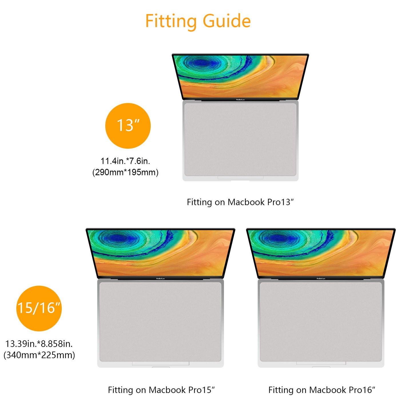 Notebook Palm Keyboard Blanket Cover Microfiber Dustproof Protective Film Laptop Screen Cleaning Cloth for MacBook Pro