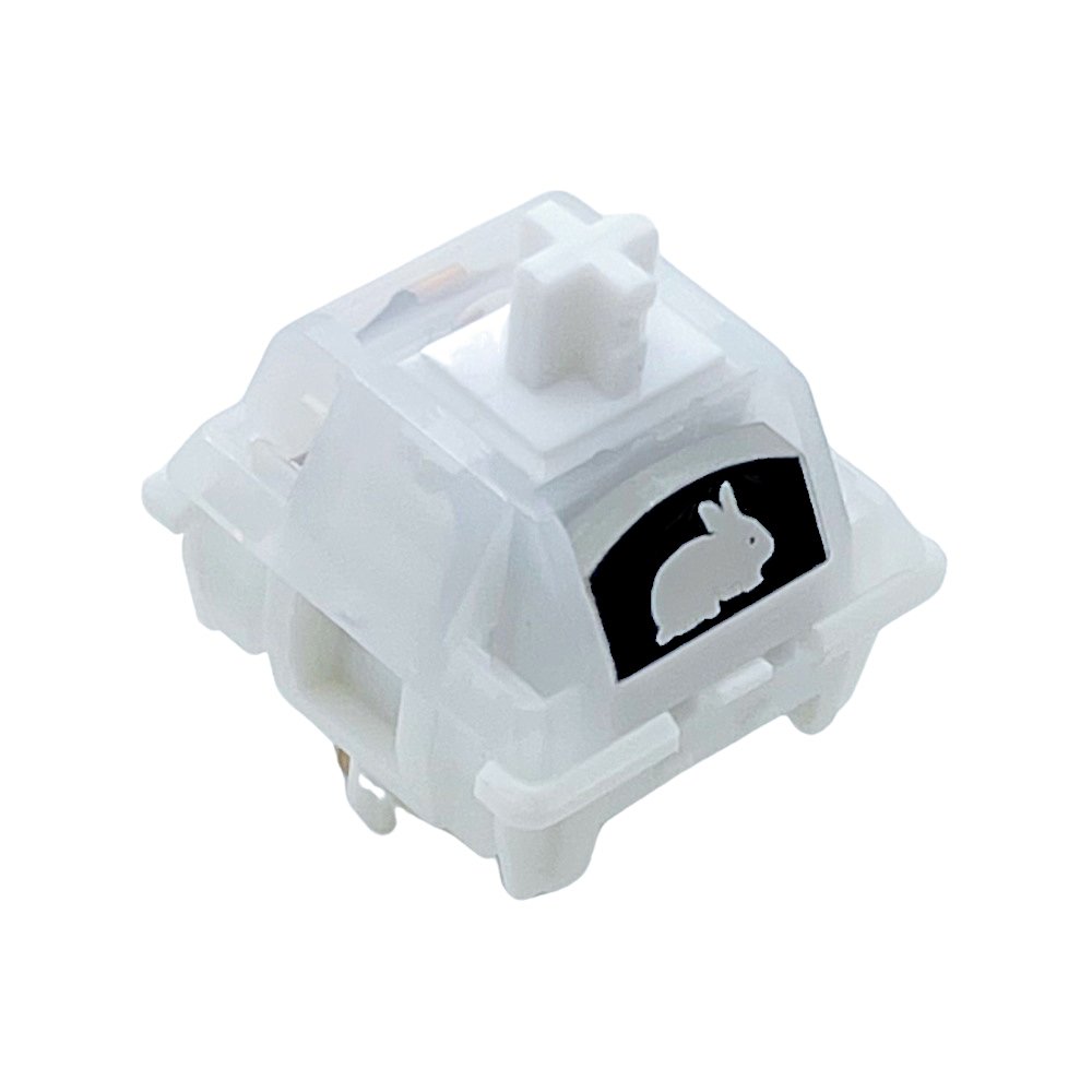 Tecsee Hotswap Christmas Switches Red White Housing Santa/Elk/Rabbit Pattern Linear Mechanical Keyboard Switches
