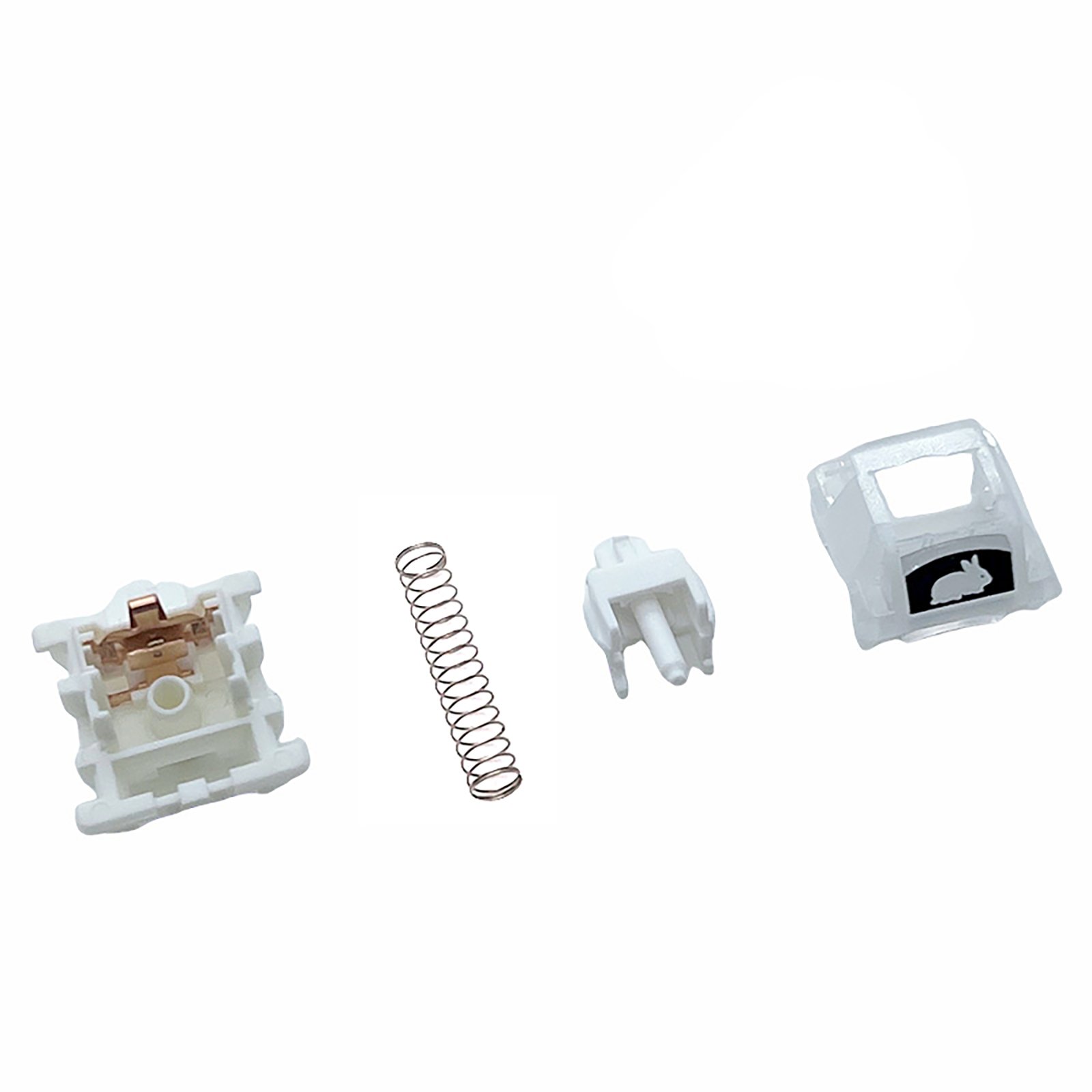 Tecsee Hotswap Christmas Switches Red White Housing Santa/Elk/Rabbit Pattern Linear Mechanical Keyboard Switches