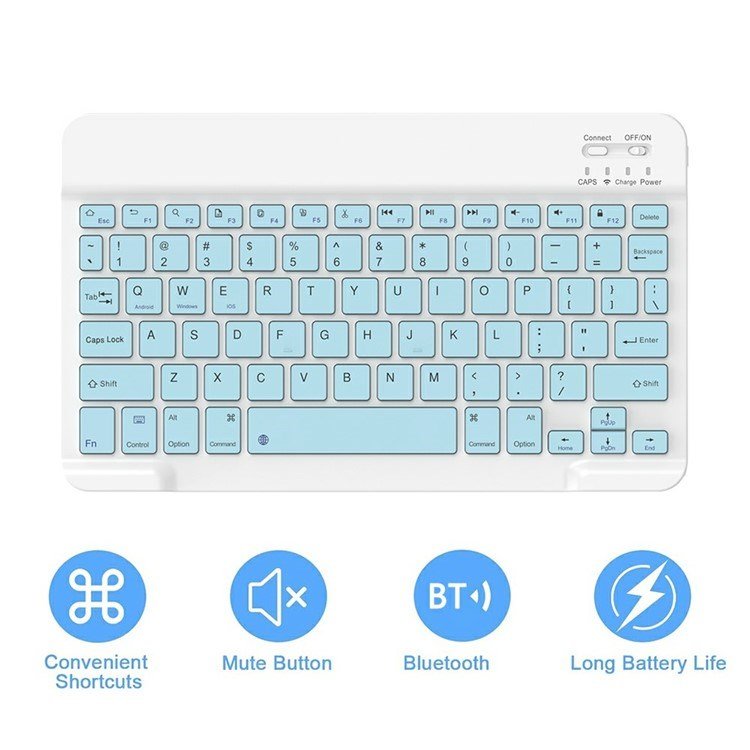 Bluetooth Keyboard Tablet Case for Samsung Galaxy Tab S9 FE SM X510 X516 X518 PU Flip Cover