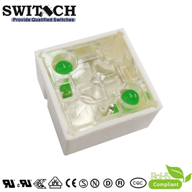 15x15mm illuminated Push Button Switch Replace Rafi 2 Led Tact Switch