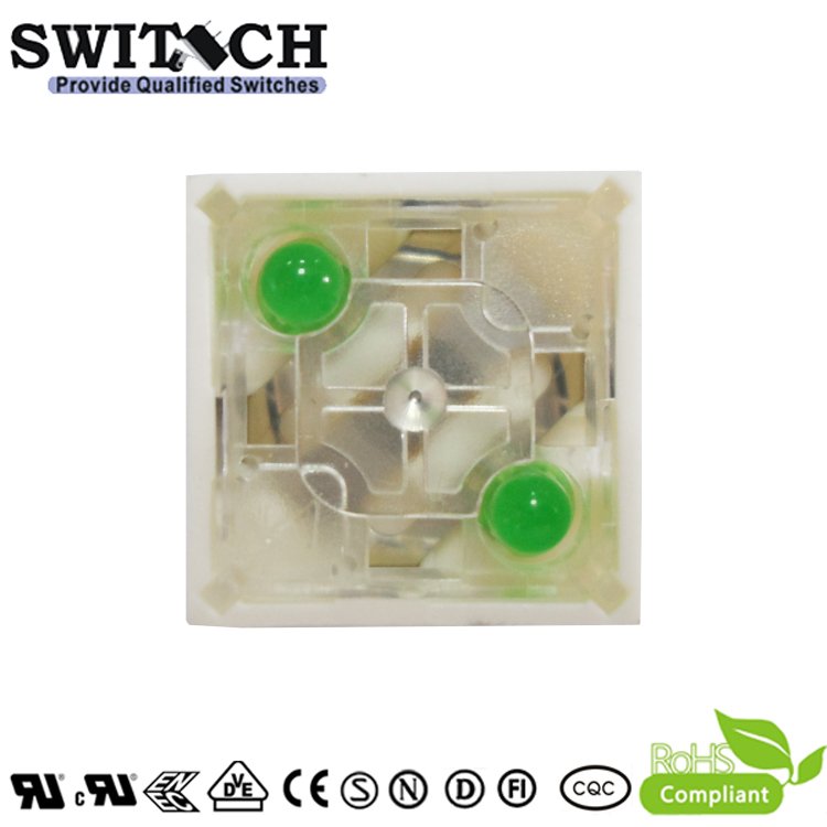 15x15mm illuminated Push Button Switch Replace Rafi 2 Led Tact Switch